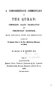 A Comprehensive Commentary on the Qurán: Comprising Sale's Translation and ...