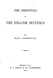 The Essentials Of The English Sentence