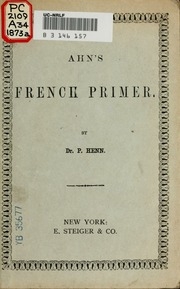 Ahn's French Primer