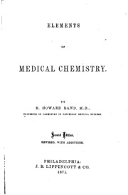 Elements Of Medical Chemistry