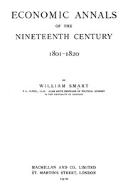 Economic Annals Of The Nineteenth Century 1801 1820