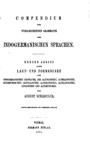Compendium Der Vergleichenden Grammatik Der Indogermanischen Sprachen. Kurzer Abriss Einer Laut- Und Formenlere Der Indogermanischen Ursprache, Des Altindischen, Alteranischen, Altgriechischen, Altitalischen, Altslawischen, Litauischen Und Altdeutschen