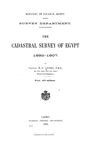 المسح المساحي لمصر 1892-1907