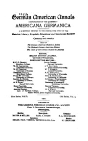 German American Annals