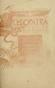 Cleopatra : drama en cuatro actos y en prosa