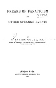 Freaks Of Fanaticism And Other Strange Events