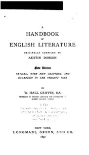 A Handbook Of English Literature