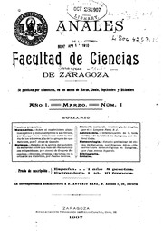 Anales de la Facultad de Ciencias de Zaragoza