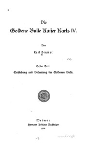 Die Goldene Bulle Kaiser Karls Iv