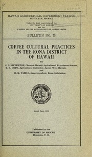 الممارسات الثقافية للقهوة في منطقة كونا في هاواي