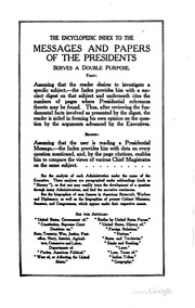 A Compilation Of The Messages And Papers Of The Presidents