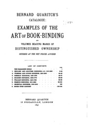 Examples Of The Art Of Book-binding