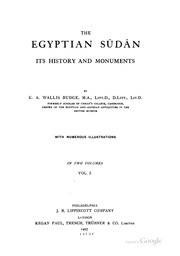 The Egyptian Sudan; Its History And Monuments