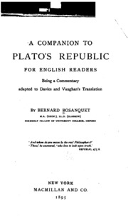 A Companion To Plato's Republic For English Readers: Being A Commentary Adapted To Davies And ...