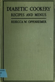 Diabetic Cookery; Recipes And Menus