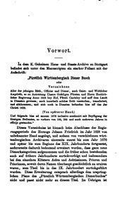Fürstlich württembergisch Dienerbuch vom IX. bis zum XIX. Jahrhundert