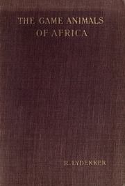 The Game Animals Of Africa