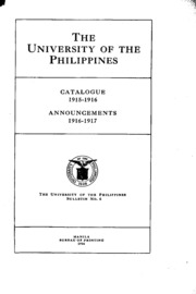 Catalogue; Announcements