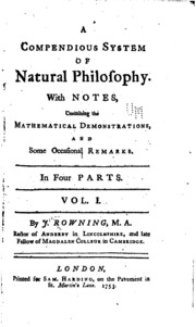 A Compendious System Of Natural Philosophy: