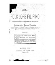 El Folk-lore Filipino