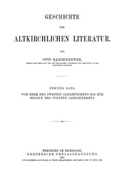 Geschichte Der Altkirchlichen Litteratur