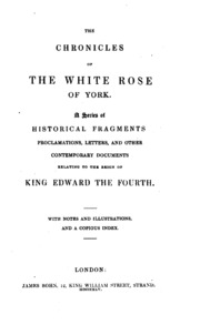The Chronicles Of The White Rose Of York[