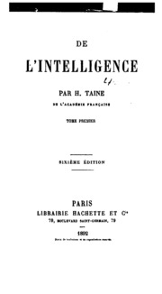 De L'intelligence