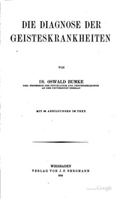 Die Diagnose Der Geisteskrankheiten
