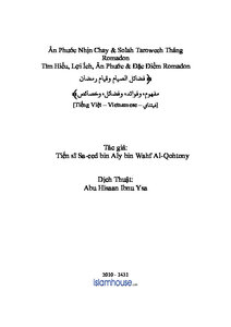 T igrave m Hiểu Lợi Iacute ch Acirc n Phước Nhịn Chay amp Salah Taraweeh Th aacute ng Ramadan
