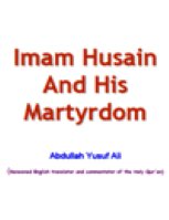 Imam Husain And His Martyrdom