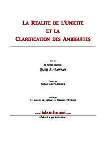 La R Eacute Alit Eacute De L Rsquo Unicit Eacute Et La Clarification Des Ambigu Iuml T Eacute S