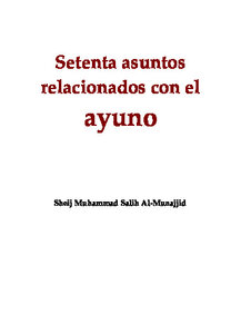 Setenta asuntos relacionados con el ayuno