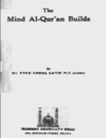 The Mind Al Qur 039 An Builds