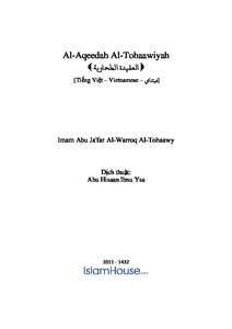 Al Aqeedah Al Tohaawiyah