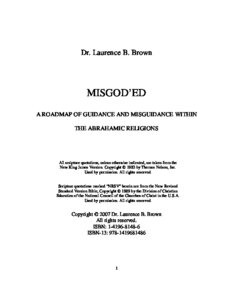 Misgod Rsquo Ed: A Roadmap Of Guidance And Misguidance In The Abrahamic Religions