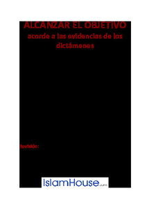Alcanzar El Objetivo Acorde A Las Evidencias De Los Dict Aacute Menes