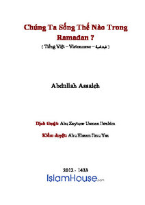Ch uacute ng Ta Sống Thế N agrave o Trong Ramadan