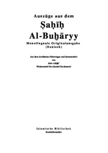 Ausz uuml ge aus dem Ṣahih Al Bukhari
