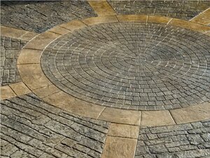 Implementation Of Interlock Tiles And Printed Concrete