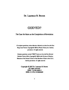 God Rsquo Ed : The Case For Islam As The Completion Of Revelation