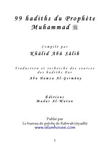 99 Hadiths Du Proph Egrave Te Muhammad