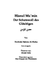 Hisnul Mu`min Der Schutzwall des Gl auml ubigen