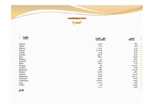 English Words In Commerce - School And Library