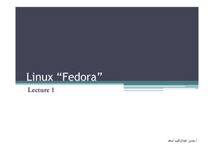 Introduction To Linux (lectures)