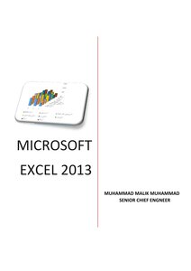 كتاب MICROSOFT EXCEL 2013 pdf