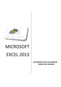 مايكروسوفت اكسل 2013