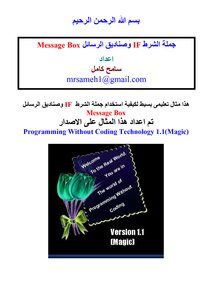 The Use Of If Statements And Message Boxes In The Programming Technique Without Code