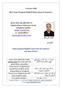 Some Common Expressions And Sentences In The English Language