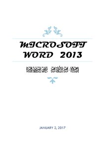 مايكروسوفت وورد 2013
