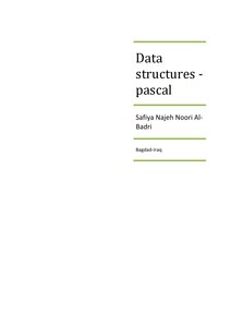 كتاب هياكل البيانات - لغة باسكال